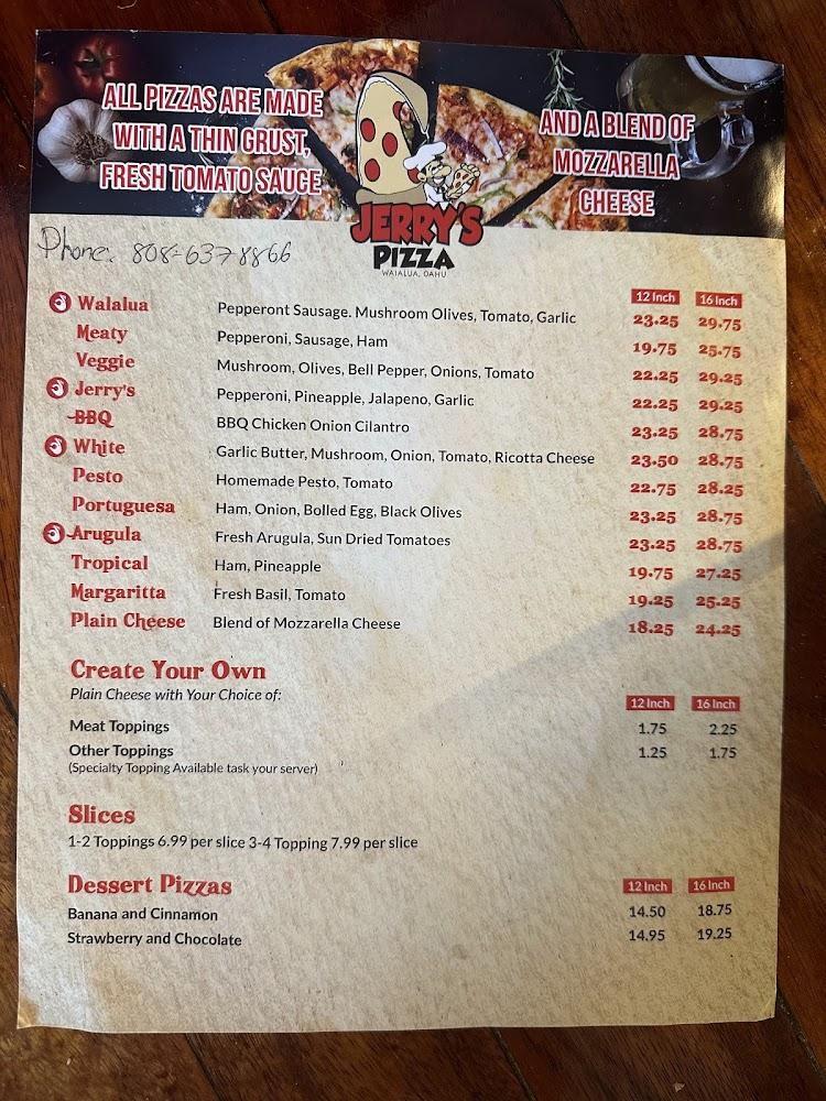 Jerry's Pizza Mill Menu image 4